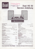 Dual HS-52-Service-Manual 
